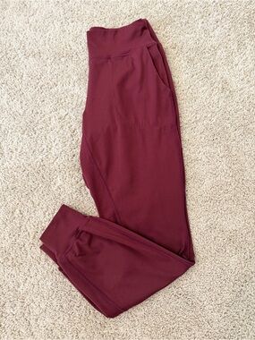 Senita Athletics Burgundy Joggers, Small